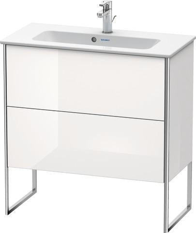 Duravit Waschtischunterbau XSQUARE 810x831x388 mm mit 2 Auszügen, s-matt, Eiche Ahorn
