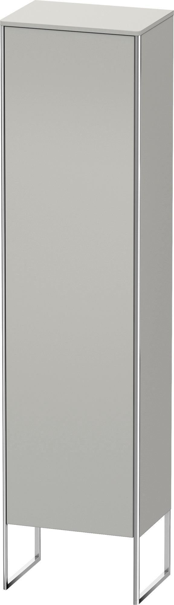 DURAVIT XSquare Hochschrank 500 mm betongrau matt, bodenstehend, Türanschlag rechts