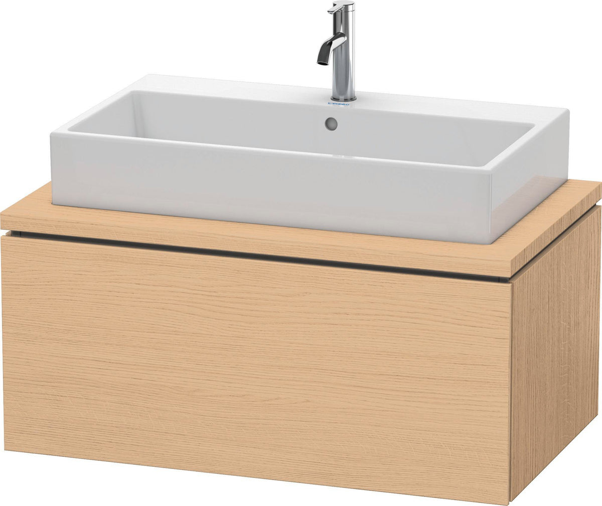 DURAVIT L-Cube Waschtischunterbau 920 mm betongrau matt mit 1 Auszug und Tip-on-Technik