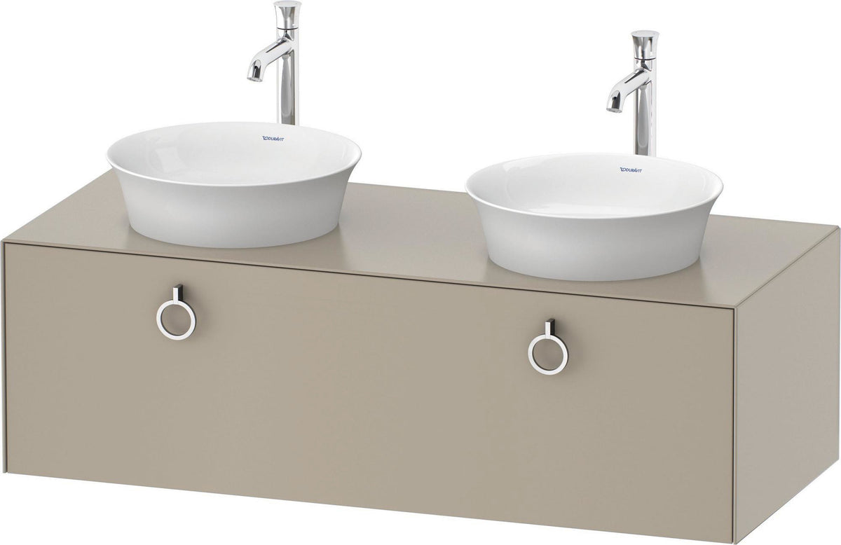 DURAVIT White Tulip Waschtischunterbau 1300 mm, 1 Auszug, wandhängend, weiß seidenmatt