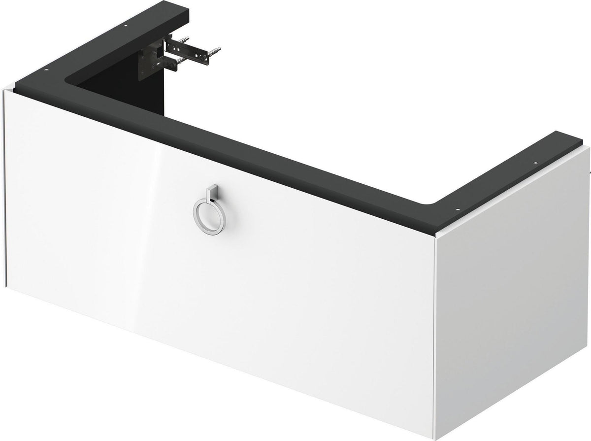 DURAVIT White Tulip Waschtischunterbau 984 mm, 1 Auszug, wandhängend, weiß seidenmatt, mit Griff