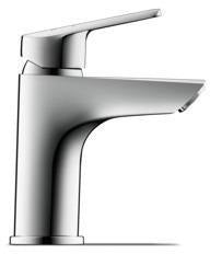 Duravit No.1 Einhebel-Waschtischmischer mit Zugstange, Chrom – 100 mm Ausladung