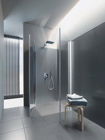 DURAVIT Kopfbrause 240x240 mm Schwarz Matt – Rechteckig, Verstellbar, Antikalk