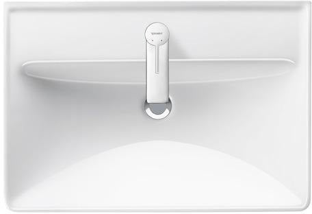 Duravit D-Neo Waschtisch 550 mm weiß mit Überlauf und WonderGliss