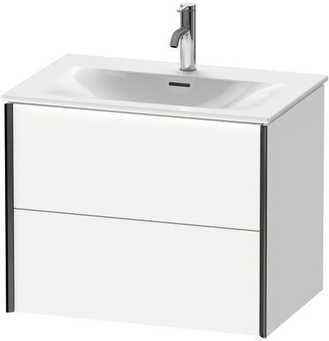 Duravit Waschtischunterbau XVIU 710x557x480mm 2 Schubkästen Siphonausschnitt s-matt
