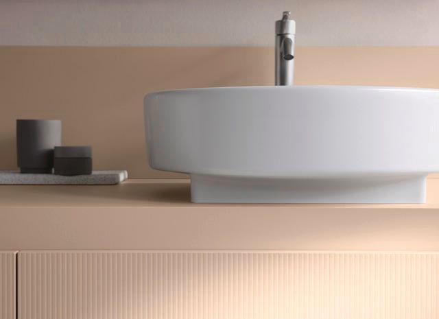 Duravit Balcoon Aufsatzbecken 450x450 mm weiß geschliffen mit Ablaufventil