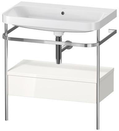 Duravit Waschtischset Happy D.2 Plus 775x490mm Taupe Supermatt – Einrichtungssystem Nussbaum Mitte