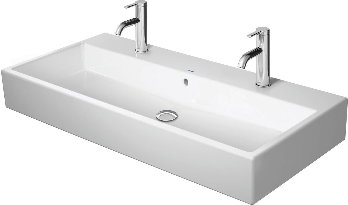 DURAVIT Waschtisch Vero Air 1000 mm mit Überlauf, 2 Hahnlöchern, weiß