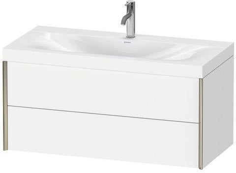Duravit XViu Möbelwaschtischset 1000x480mm mit Viu Waschtisch und 2 Schubkästen