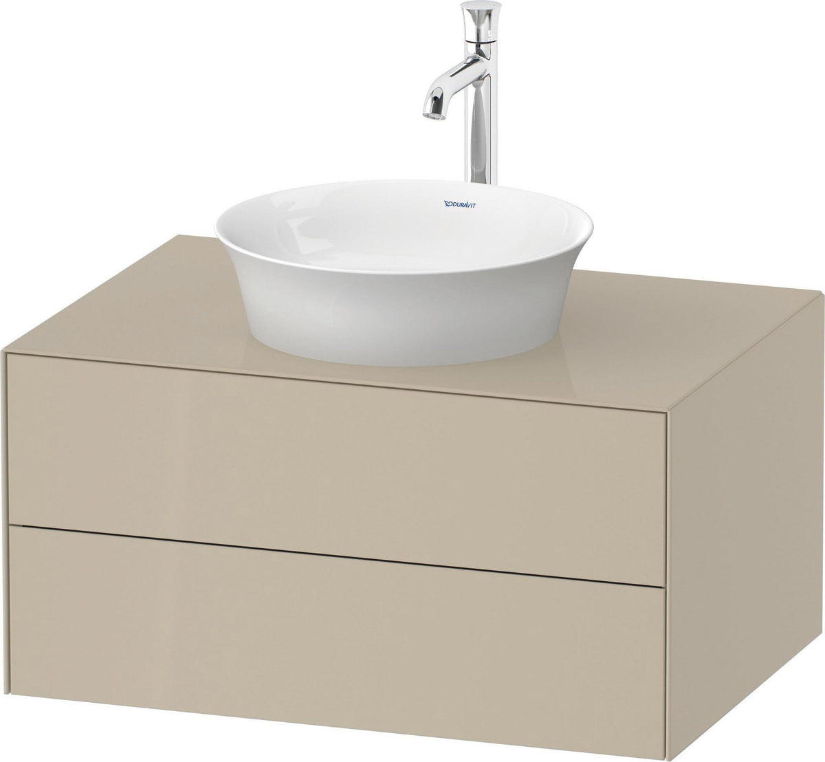 Duravit White Tulip Waschtischunterbau 800 mm mit Tip-On-Technik von Philippe Starck