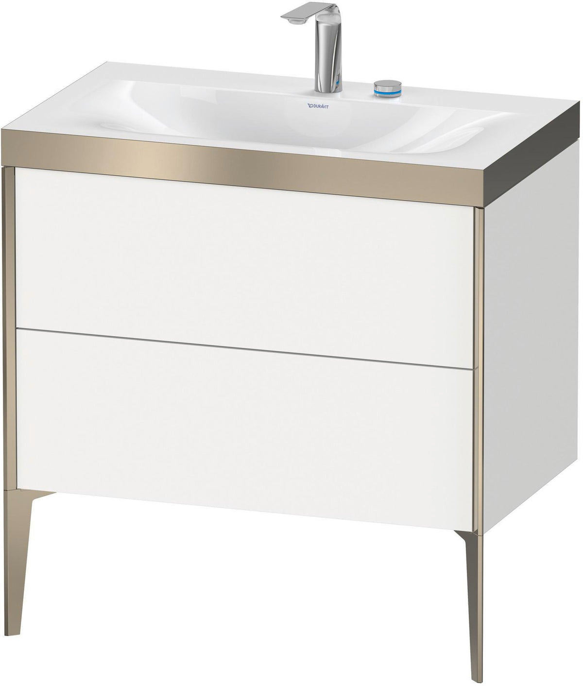 DURAVIT XViu c-bonded Waschtischset bodenstehend 800 mm mit 2 Auszügen und Push-Open