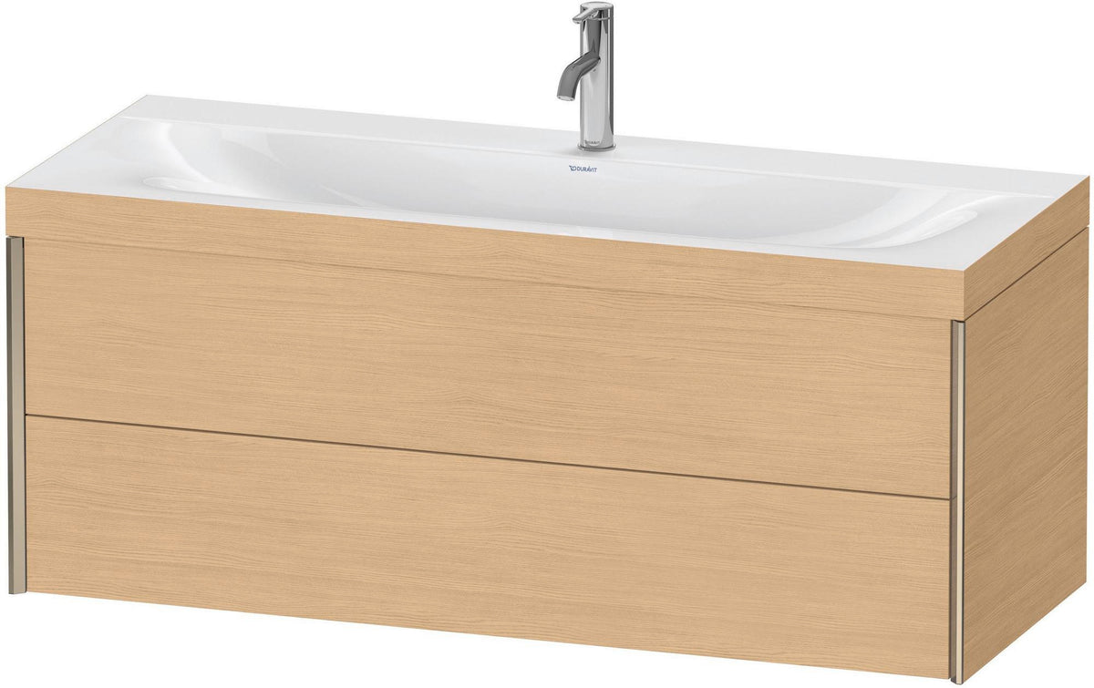 DURAVIT XViu Waschtischunterbauset c-bonded 1200 mm Eiche Natur mit 2 Schubkästen