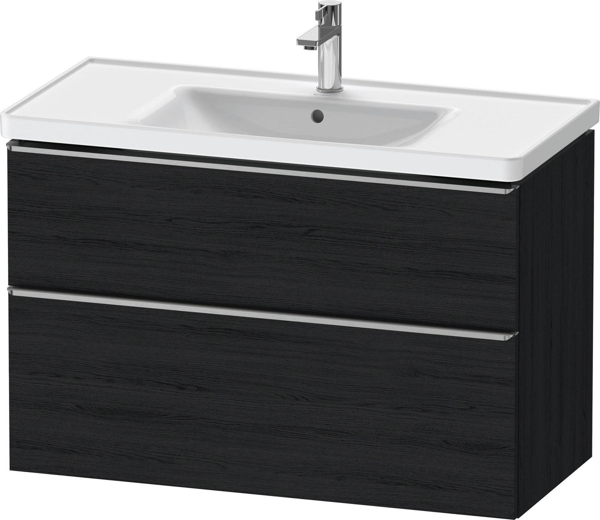 DURAVIT D-Neo Waschtischunterbau 984 mm betongrau matt mit Soft-Close und Bronze-Griff
