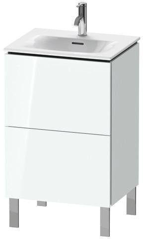 Duravit Waschtischunterbau L-Cube 704x520x421mm weiß matt mit Tip-On-Technik