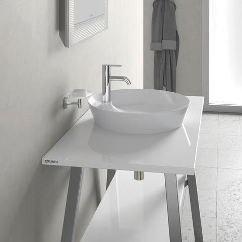 DURAVIT Cape Cod Aufsatzbecken 480 mm, Weiß Seidenmatt, mit Armatureninsel, ohne Überlauf