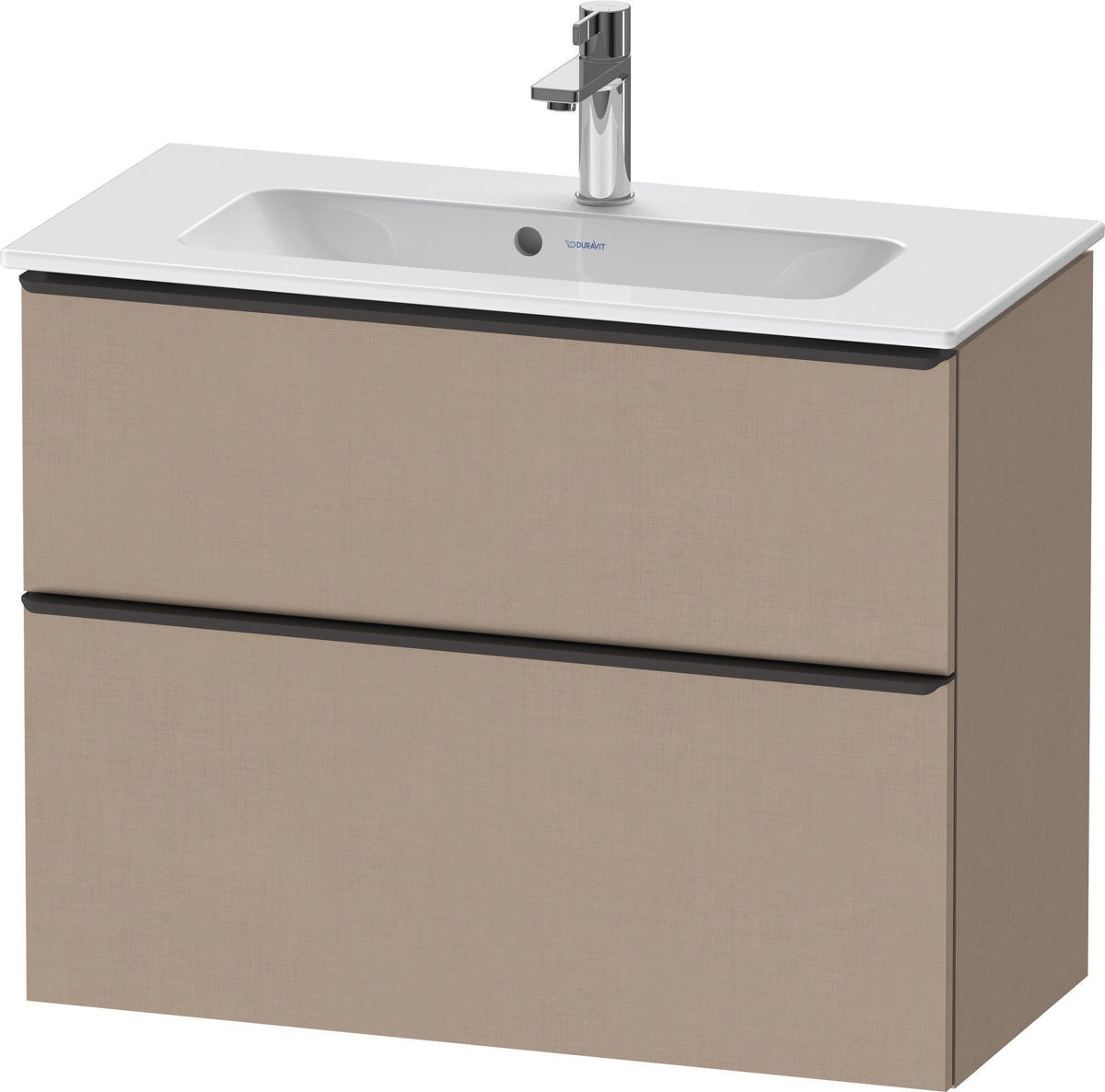 DURAVIT D-Neo Waschtischunterbau 810 mm Eiche Schwarz Bronze, wandhängend, 1 Auszug