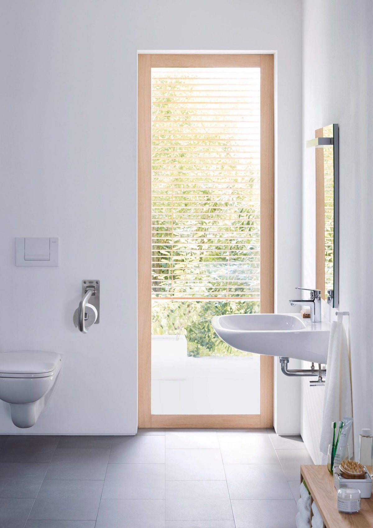 Duravit D-Code Waschtisch 600 mm weiß mit Überlauf und 1 Hahnloch, wandhängend