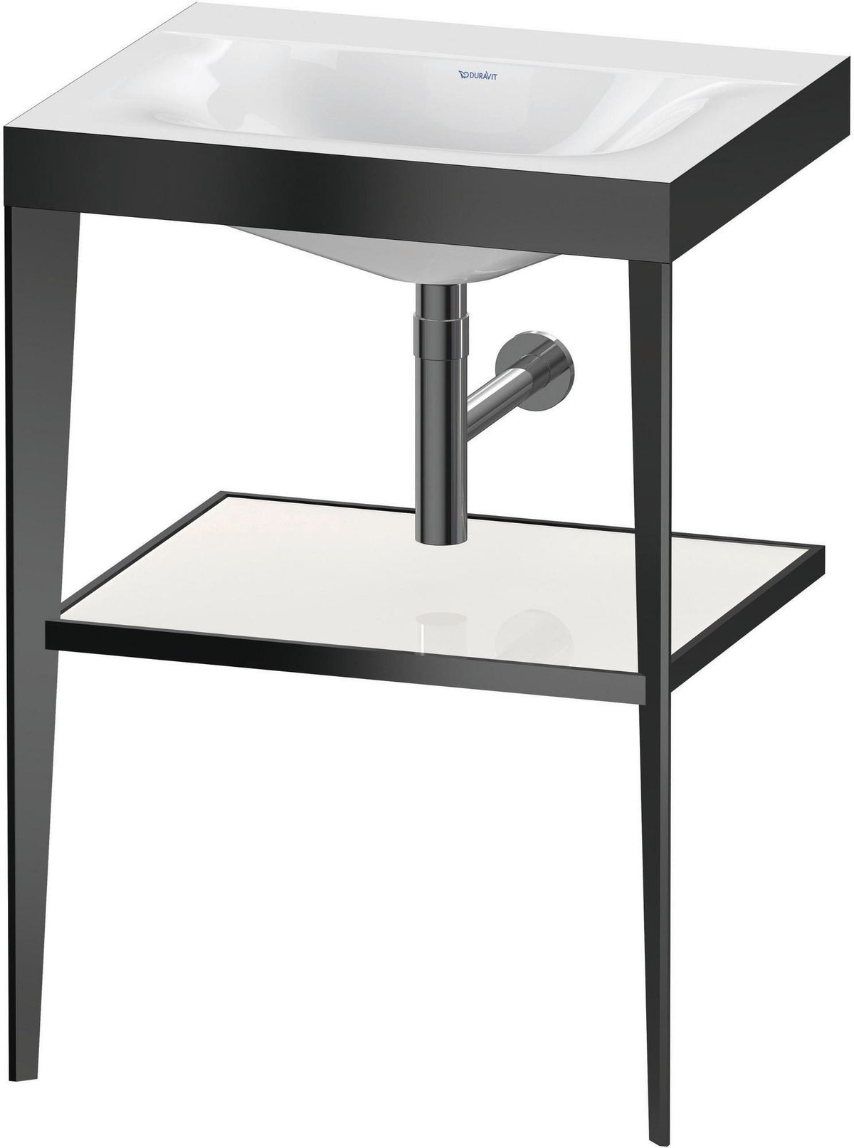 DURAVIT XViu c-bonded Waschtischset 600 mm champagner matt apricot pearl