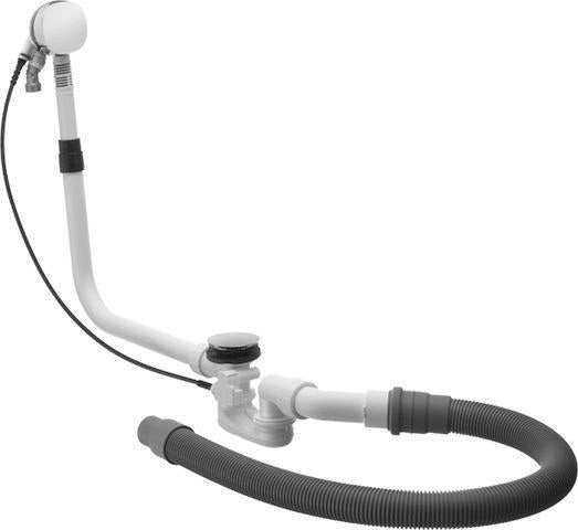 DURAVIT Ab- und Überlaufgarnitur Quadroval mit Wanneneinlauf Cape Cod Chrom – Universal