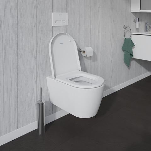 Duravit Wand-WC ME by Starck 570 mm Weiß Seidenmatt Tiefspüler mit WonderGliss