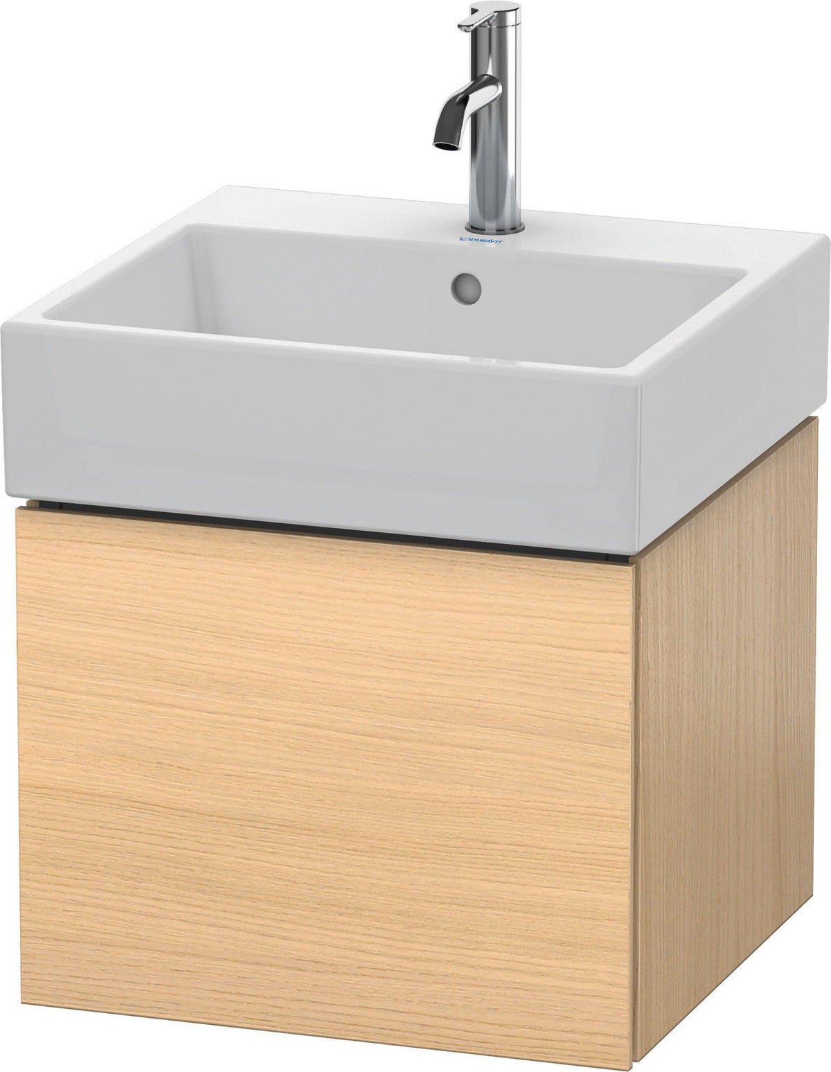 DURAVIT L-Cube Waschtischunterbau 484 mm, 1 Auszug, Weiß Matt, wandhängend, Tip-On