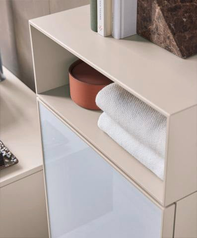Duravit Zencha Halbhochschrank 961x400x240mm Eiche Anthrazit Matt mit Tip-on Technik