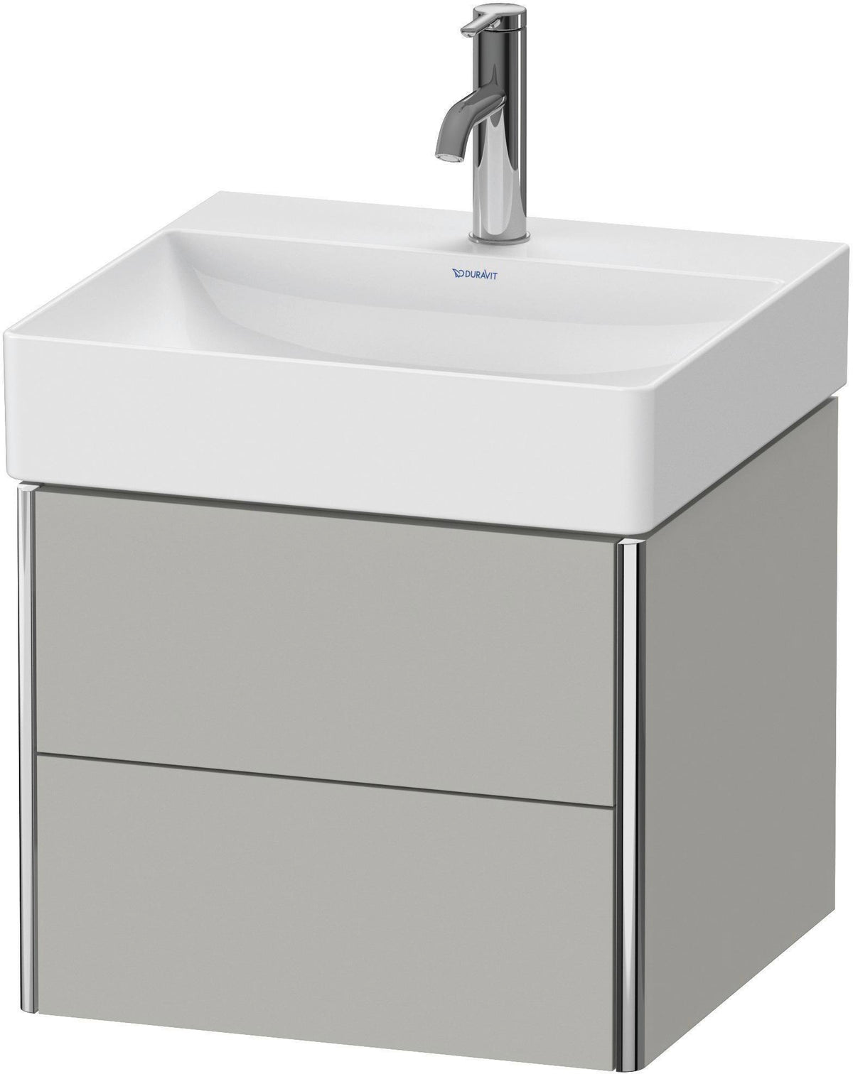 DURAVIT XSquare Waschtischunterbau wandhängend 484 mm, 2 Schubkästen, weiß matt, Tip-On