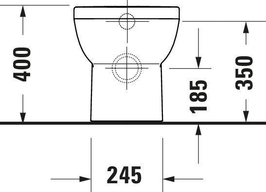 Duravit No.1 Stand-Tiefspül-WC 480 mm, spülrandlos, weiß – Matteo Thun & Antonio Rodriguez