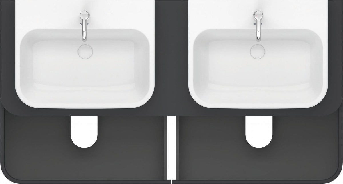 Duravit Happy D.2 Konsolenwaschtischunterbau 1600 mm mit 4 Schubkästen und Tip-On-Technik