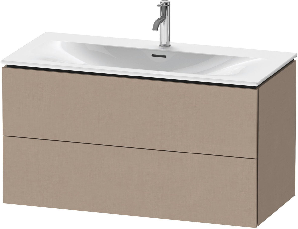 DURAVIT L-Cube Waschtischunterbau, wandhängend, 1020 mm, 2 Schubkästen, weiß matt