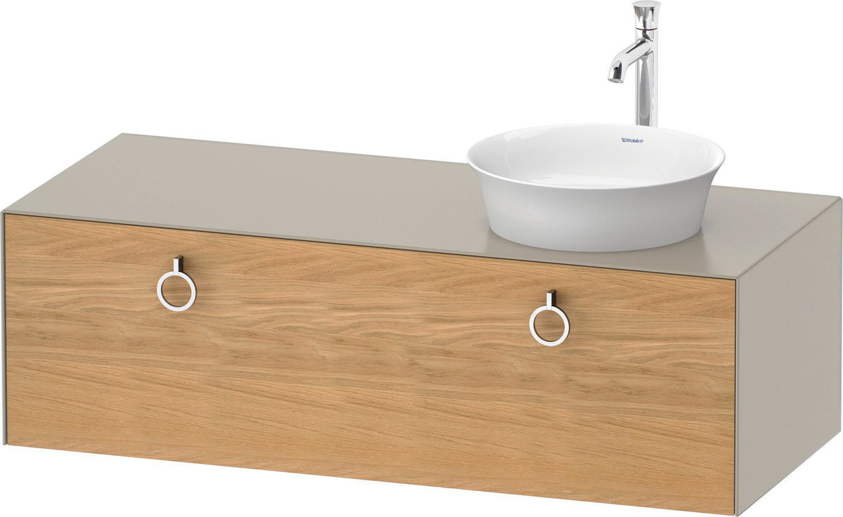 DURAVIT White Tulip Waschtischunterbau 1300 mm wandhängend, 1 Auszug, weiß seidenmatt