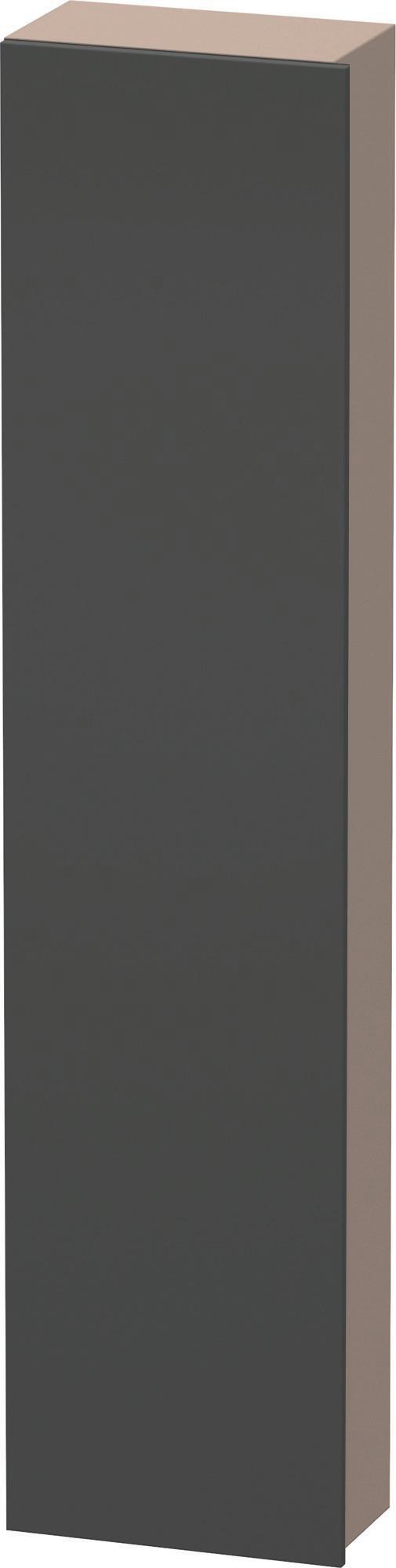 DURAVIT DuraStyle Hochschrank 400 mm betongrau matt, 1 Tür links, Soft-Close
