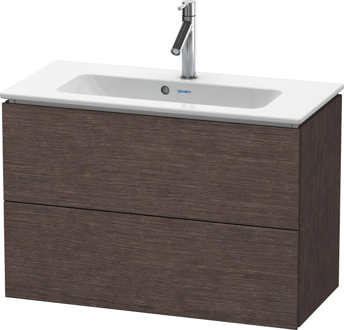 DURAVIT L-Cube Waschtischunterbau 820 mm weiß matt mit 2 Schubkästen und Tip-On-Technik