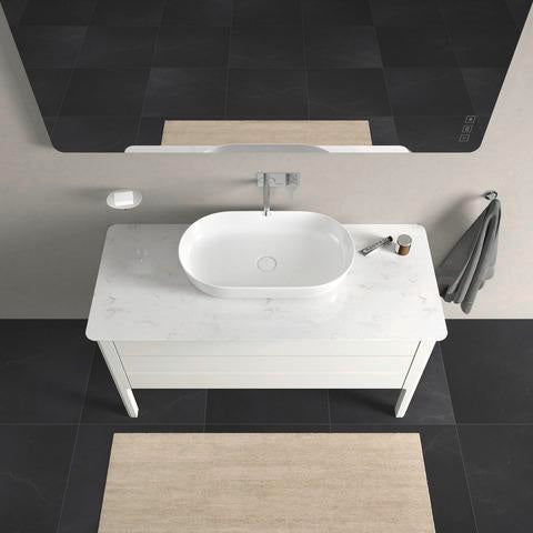 Duravit Luv Waschtischunterbau bodenstehend 1338 mm Weiß Seidenmatt mit Tip-On-Technik