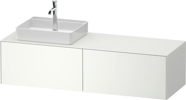 Duravit White Tulip Waschtischunterbau 1600 mm Nussbaum links von Philippe Starck