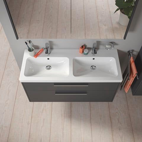 DURAVIT D-Code 2.0 Waschtischunterbau 1184 mm mit Schubkasten und Soft-Close in Weiß Matt