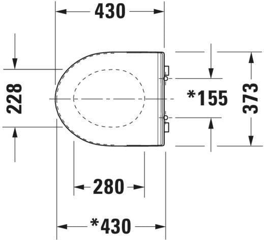 Duravit No.1 WC-Sitz mit Absenkautomatik, weiß, Edelstahl-Scharniere, Duroplast