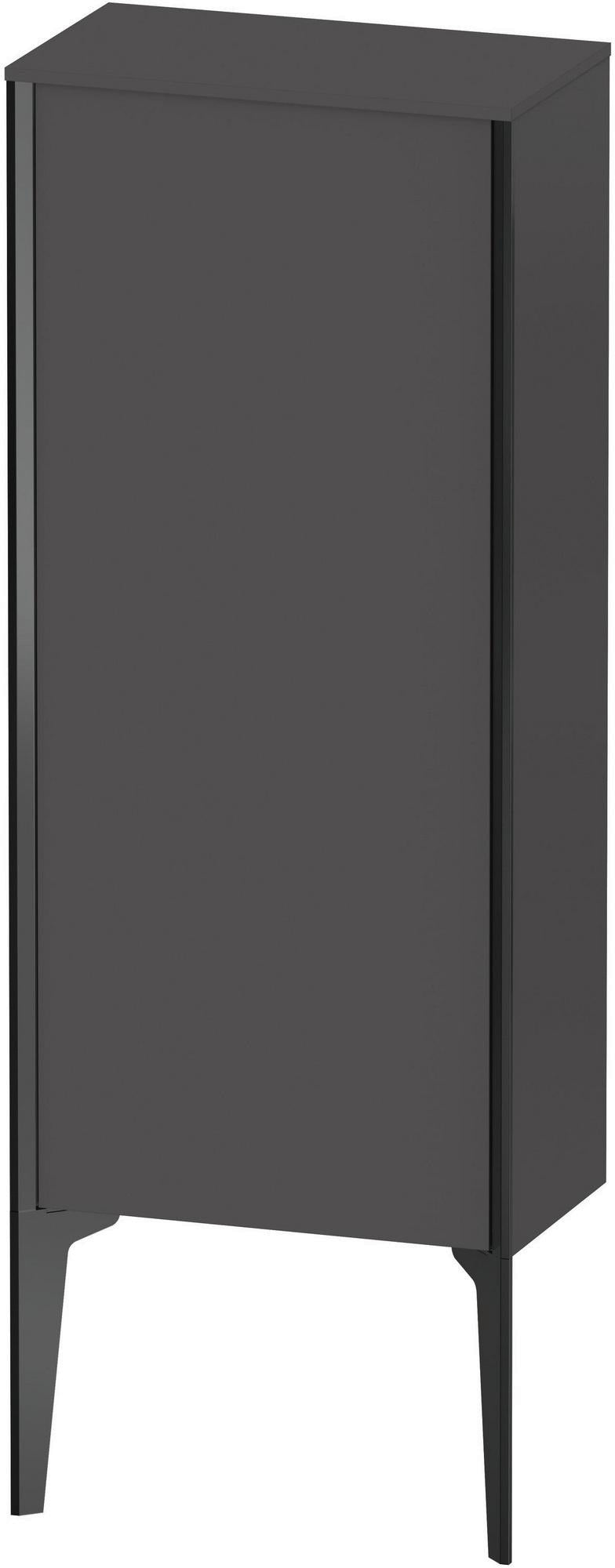 Duravit XViu Halbhochschrank 890 mm graphit matt mit Tip-On Technik und Soft-Close