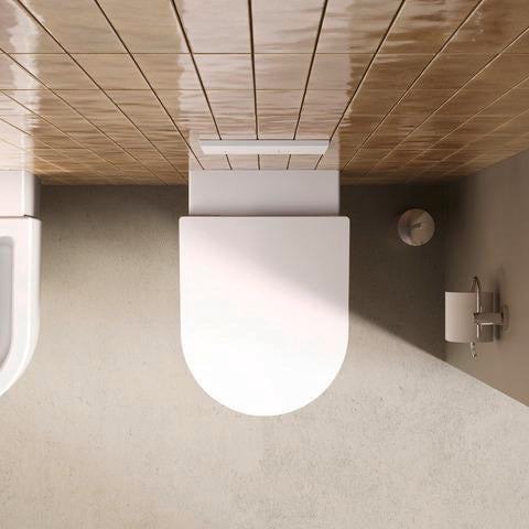 DURAVIT Balcoon WC-Sitz mit Absenkautomatik, Duroplast, Edelstahl-Scharniere, Weiß Matt