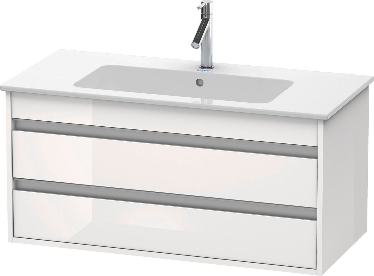 DURAVIT Ketho Waschtischunterbau 1000 mm mit 2 Schubkästen, Weiß Matt, wandhängend