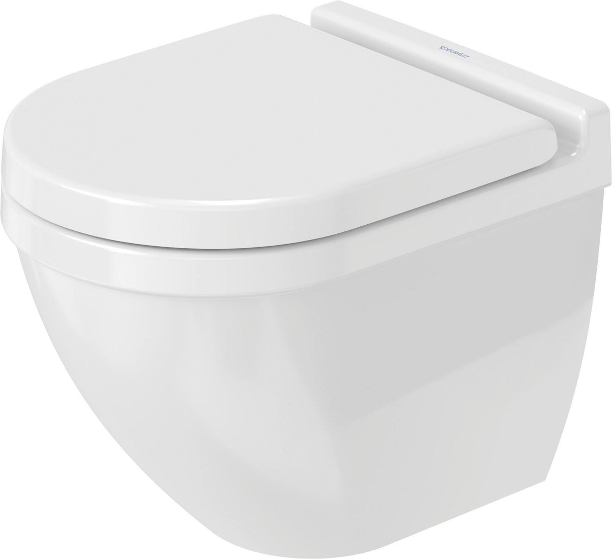 DURAVIT Wand-WC Starck 3 Compact, 485 mm Tiefspüler, Durafix, weiß