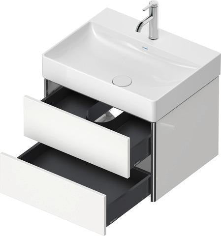 DURAVIT XSquare Waschtischunterbau 584 mm – Wandhängend mit Schubkasten und Siphonausschnitt