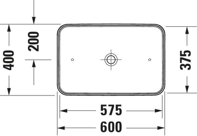 Duravit D-Neo Aufsatzbecken 400x400mm Weiß mit HygieneGlaze – Quadratisches Design