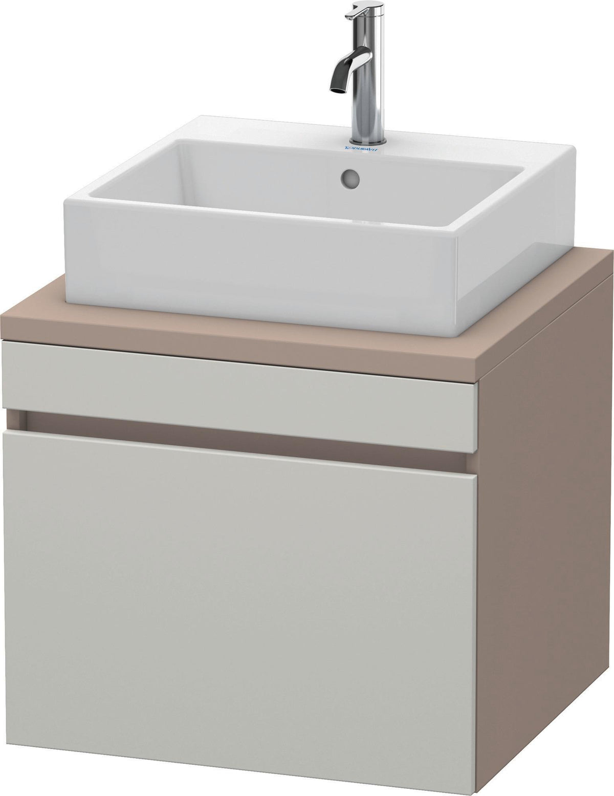 DURAVIT DuraStyle Konsolenunterschrank 600 mm betongrau matt – 1 Auszug, wandhängend