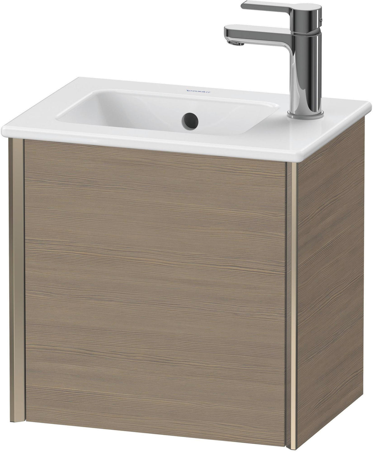 Duravit XViu Waschtischunterbau wandhängend 1 Tür Eiche rechts 410 mm