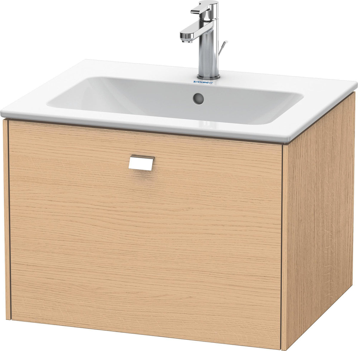 Duravit Brioso Waschtischunterbau 620 mm betongrau matt mit 1 Auszug und Soft-Close