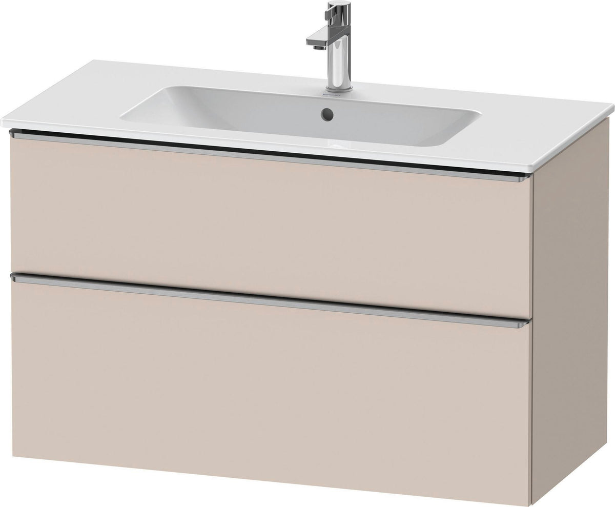 DURAVIT D-Neo Waschtischunterbau 1010 mm Eiche Schwarz mit Bronze Griff
