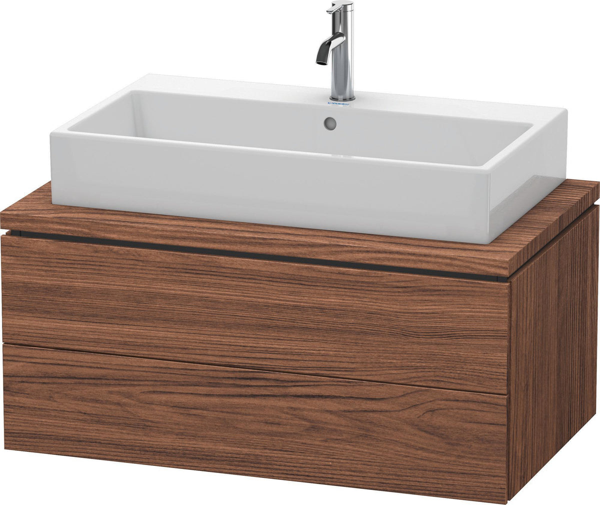 DURAVIT L-Cube Konsolenwaschtischunterbau 920 mm, 2 Schubkästen, Betongrau Matt, wandhängend