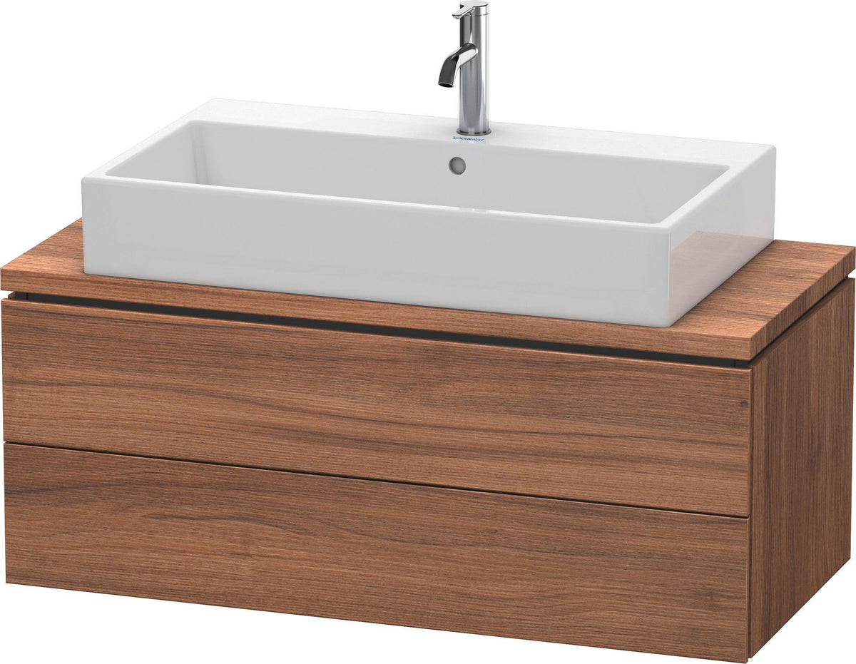 DURAVIT L-Cube Konsolenwaschtischunterbau 1020 mm betongrau matt, 2 Schubkästen, Tip-On