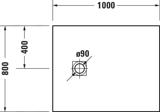 DURAVIT Sustano Duschwanne 1000x700x30 mm Mineralguss Weiß Matt – Bodenbündig & Rutschhemmend